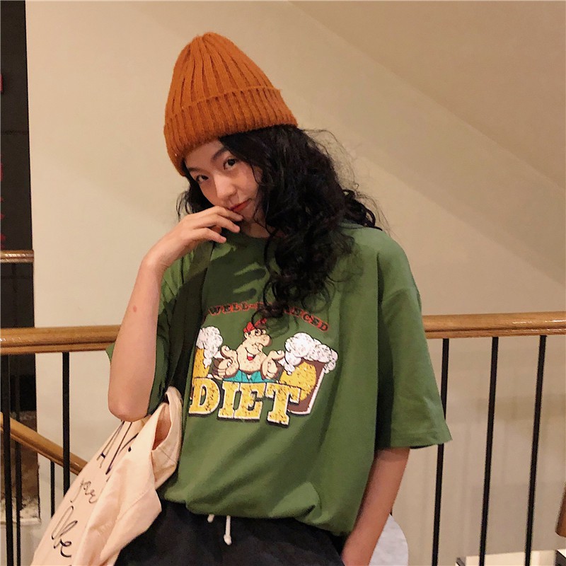 [SẴN] Áo thun nữ form rộng tay ngắn Ulzzang Quảng Châu ATR89