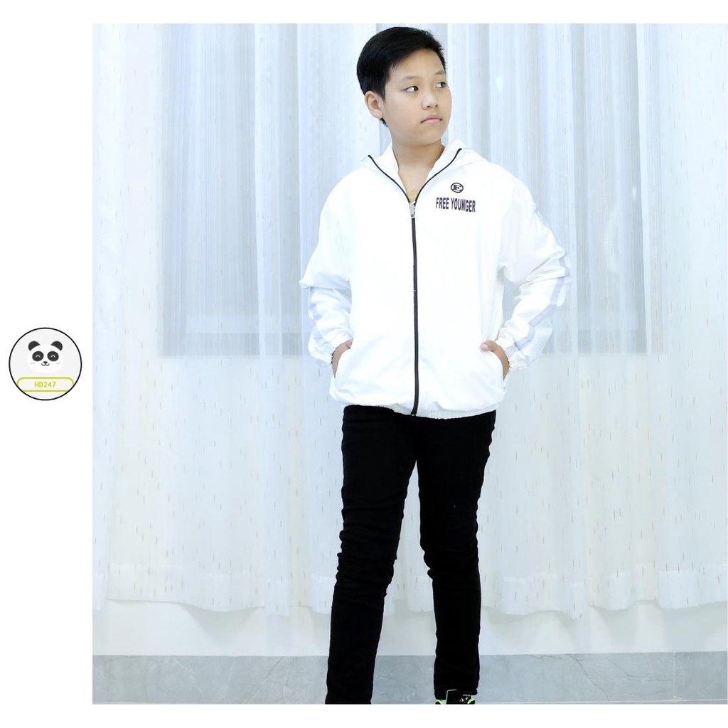 Áo khoác dù 2 lớp bé trai bé gái 14-43kg size đại 0316 T