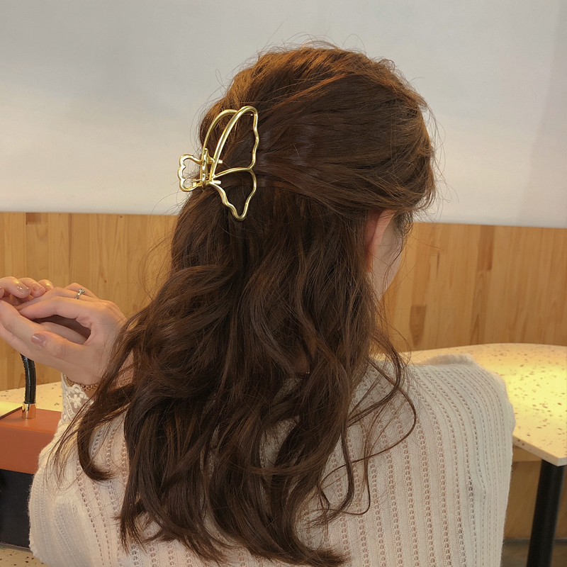  Kẹp tóc thiết kế hình bướm bằng kim loại thời trang nữ phong cách Hàn Quốc