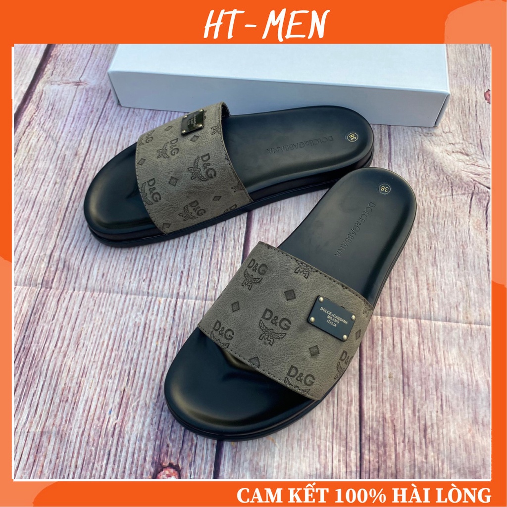 Dép Nam Quai Ngang D. G Đế Cao Su Đẹp Chống Trơn Chân Hàng Full Hộp
