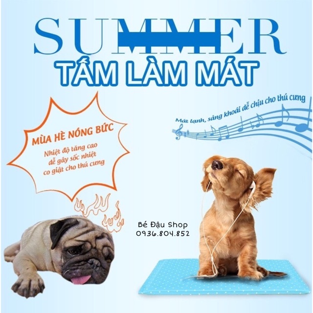 Đệm gel siêu mát cho thú cưng Pet Cooling Mat