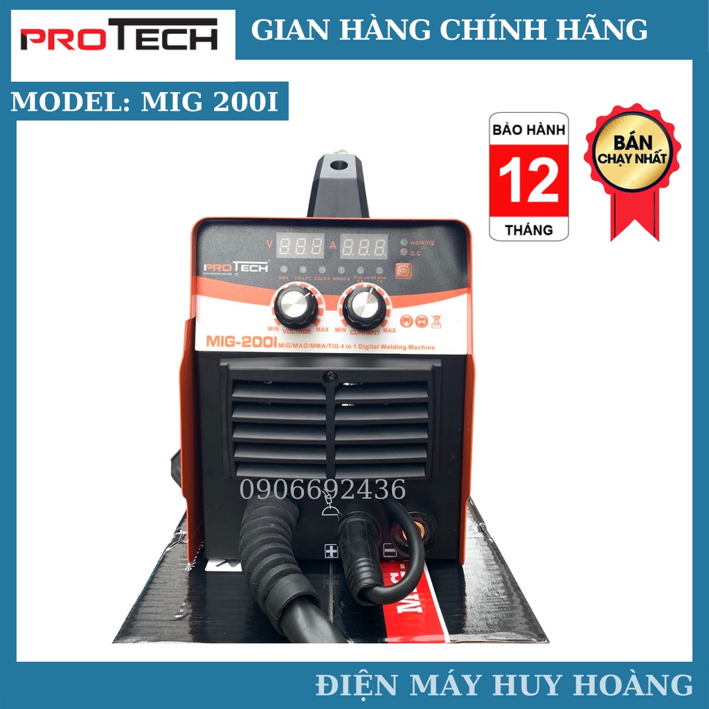 [HOT] Máy hàn MIG 200I Protech 4 chức năng hàn + Bộ quà tặng 450k