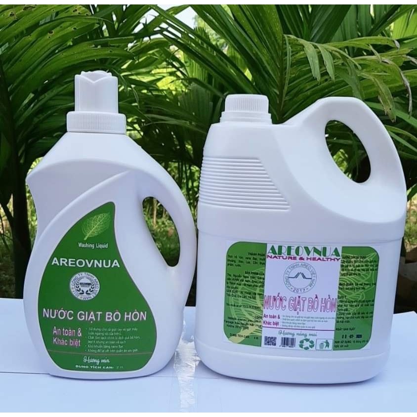 NƯỚC GIẶT BỒ HÒN NANO BẠC AREOVNUA - CAN TO 4 LÍT