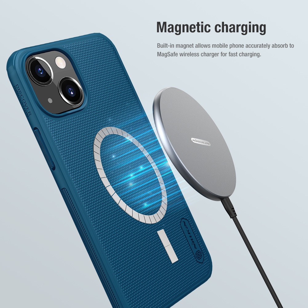 Ốp điện thoại Nillkin dòng Frosted Shield Pro làm từ PC + TPU chống bám dấu vân tay cho iPhone 13 Mini