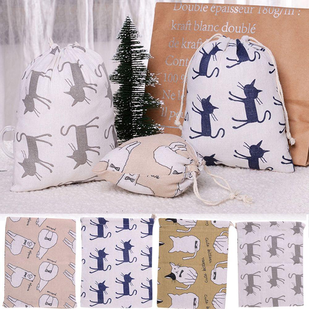 Daphs Túi Dây Rút Đựng Mỹ Phẩm / Chìa Khóa / Tiền Xu / Mèo Alpaca Có Thể