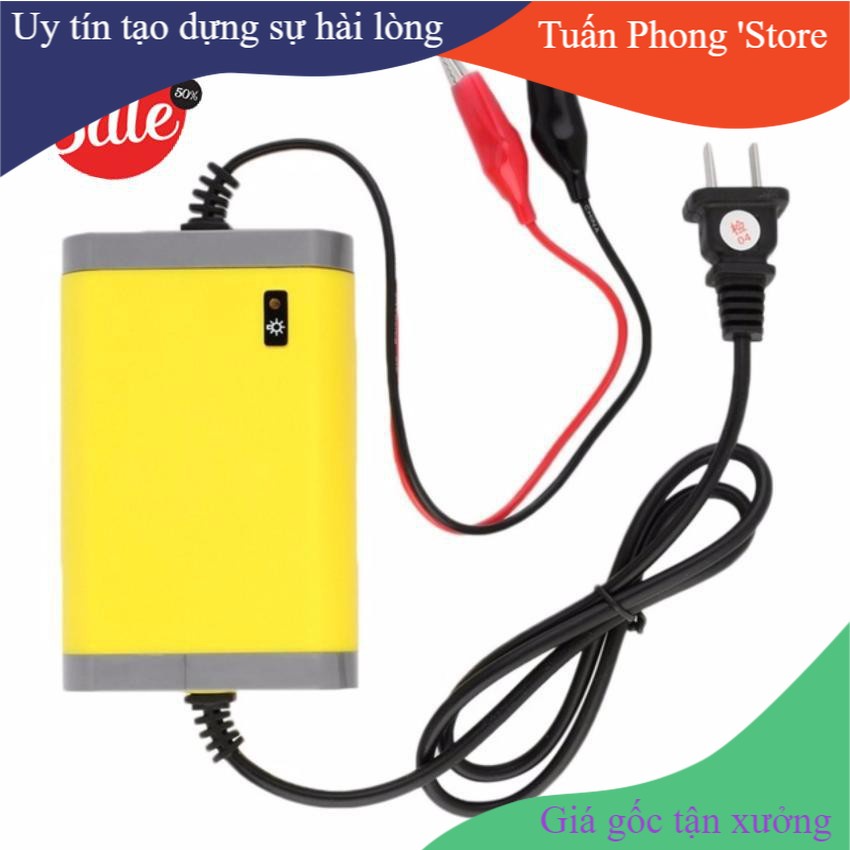 Bộ Sạc Bình Ắc Quy 220V Ra 12V 2A Cho Xe Máy ⚡FREESHIP⚡ TP'S
