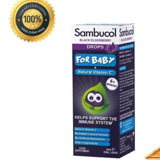 Sambucol dạng giọt cho bé 6m+