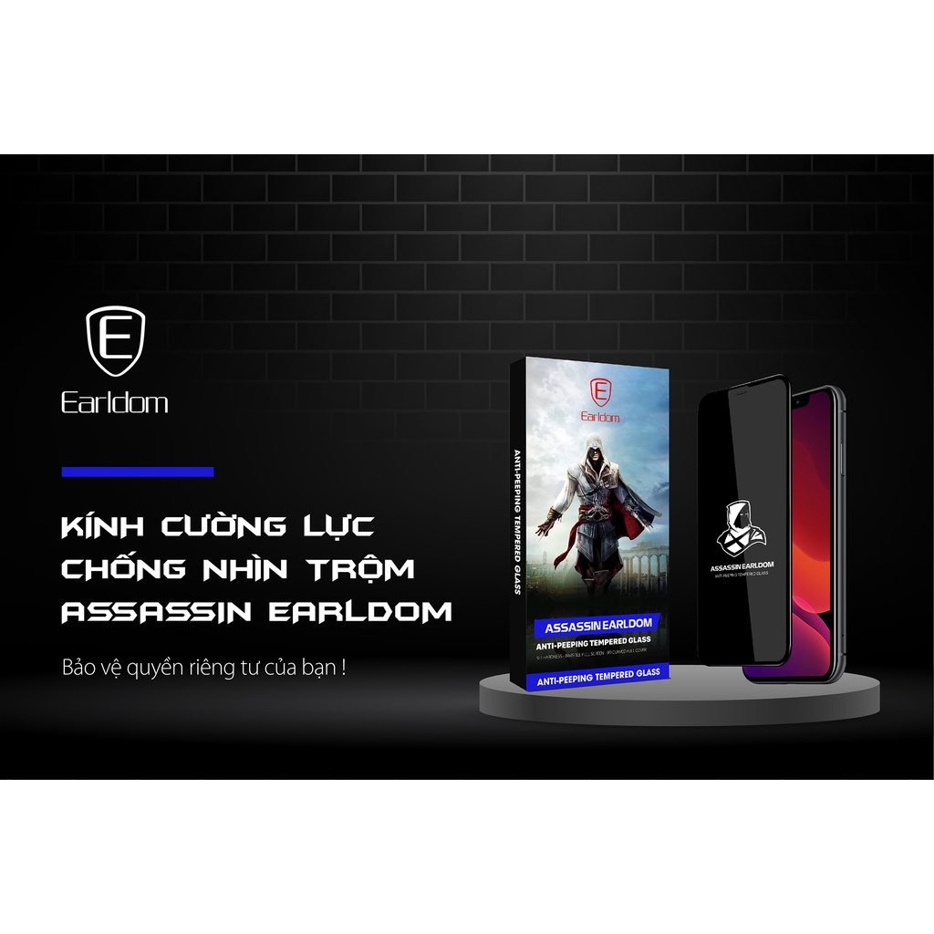 Kính Cường Lực Chống nhìn Trộm Assasin Earldom IP, phù hợp với các dòng ip
