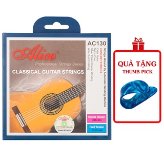 Alice ac130 classical guitar string set, bộ 6 dây guitar nylon alice ac130