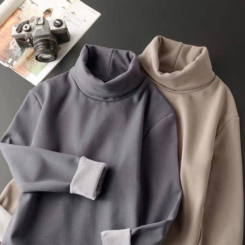 &lt;Giao Hàng Nhanh &gt; Áo sweater tay dài dáng rộng cổ cao kiểu Hàn Quốc thời trang Thu Đông cho nam