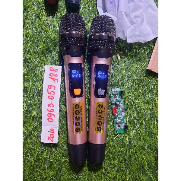 Micro Không Dây Giành Cho Loa Kéo - Giá 1 Cặp Gồm 2 Tay Micro Và 1 Bo Mic