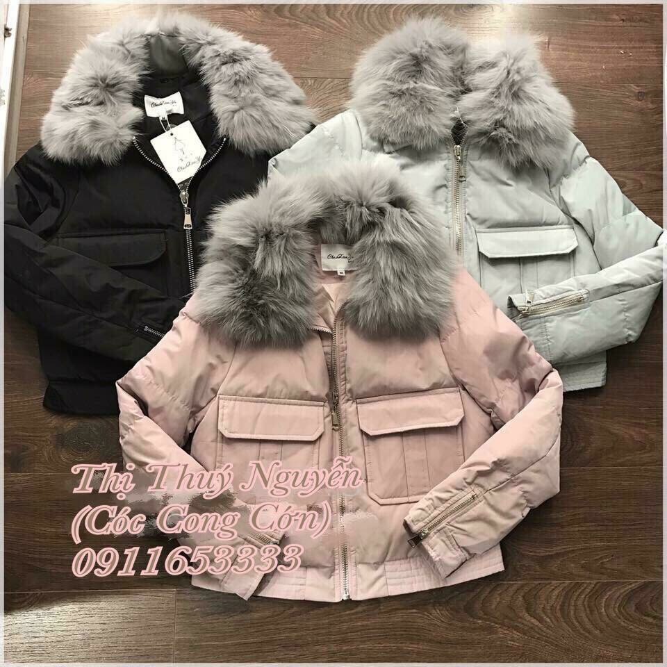 ÁO PHAO LÔNG VŨ HỒNG PHẤN