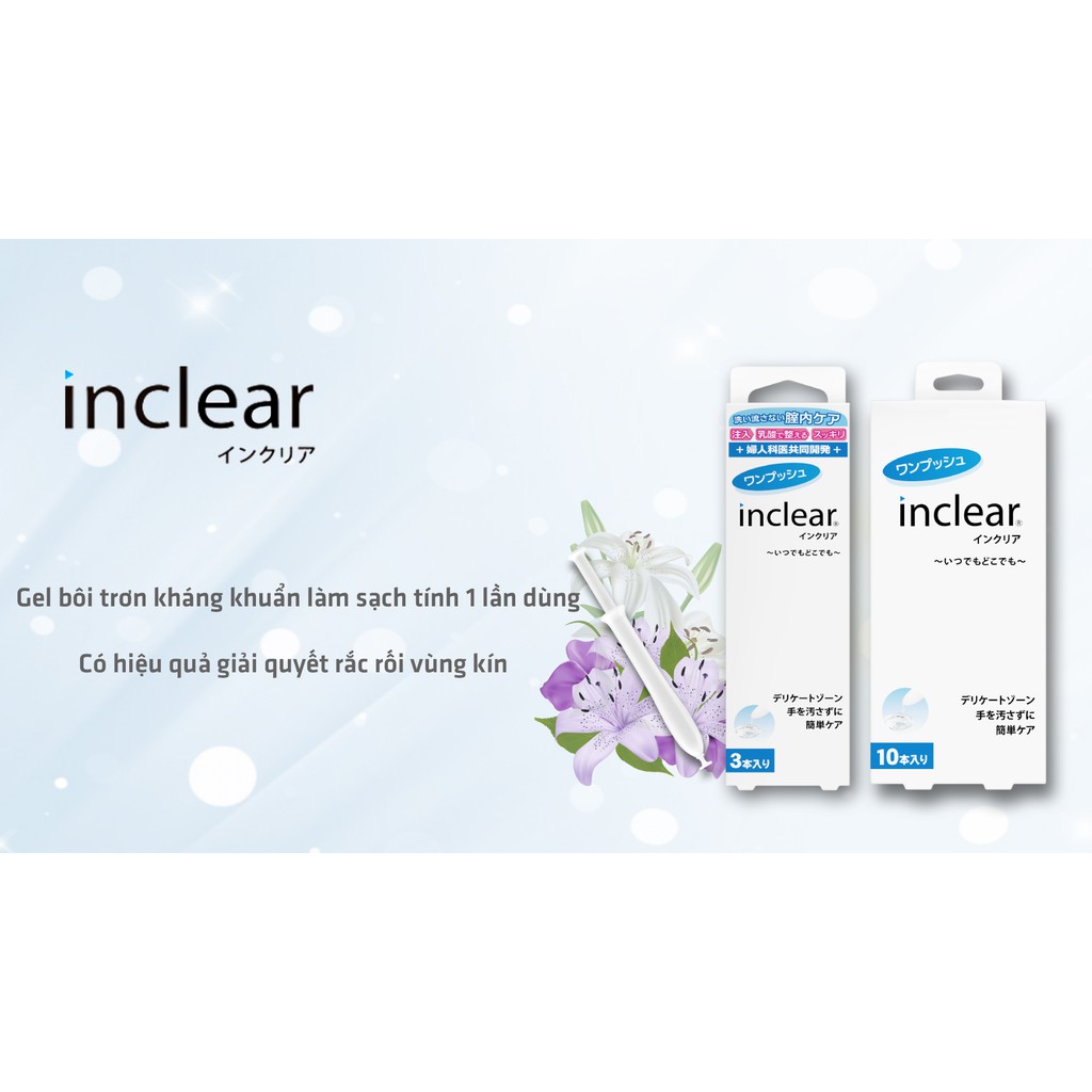 Hanamisui Inclear Gel bảo vệ và làm sạch (hộp 3 cây)