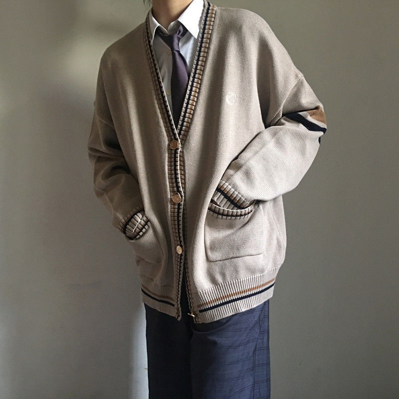 Áo Sweater Dệt Kim Tay Dài Cổ Chữ V Thời Trang Cho Nam | BigBuy360 - bigbuy360.vn