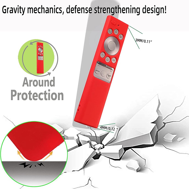 Vỏ Bảo Vệ Điều Khiển Từ Xa Bằng Silicon Chống Trượt Chống Sốc Cho Samsung Smart TV BN59 Series