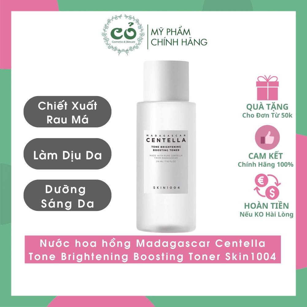 Nước hoa hồng Madagascar Centella Tone Brightening Boosting Toner Skin1004 210ml