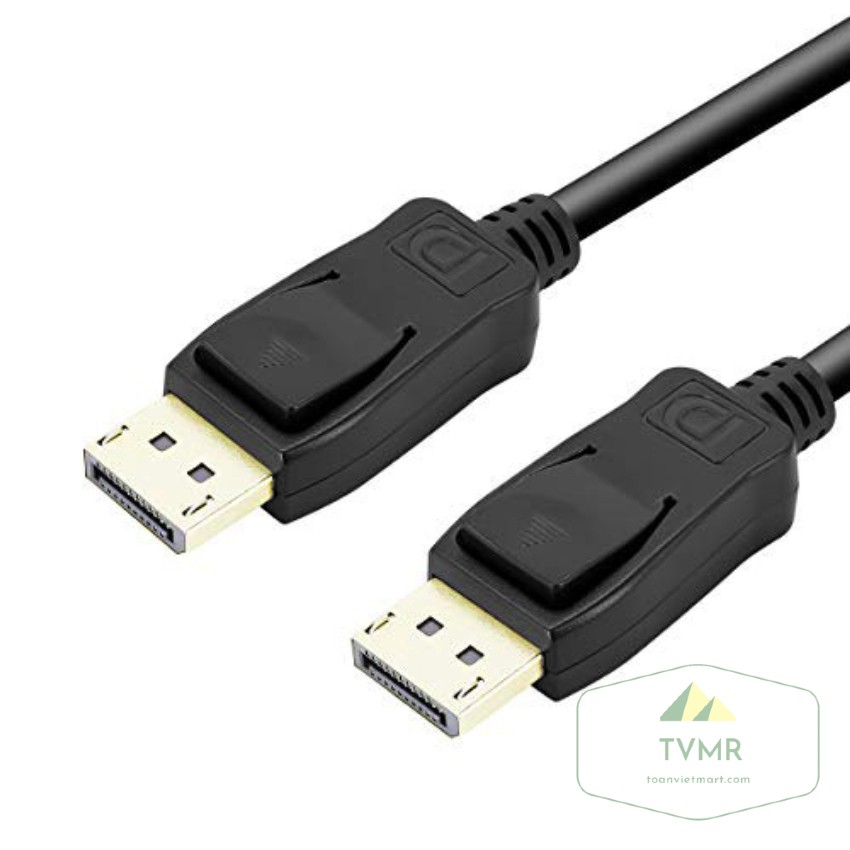 Cáp Displayport To Displayport - Rev: 1.2, Dài 1.8M- Support 2k-144Hz & 4k-60Hz - Bóc Màn Hình Dell Cao Cấp chính hãng