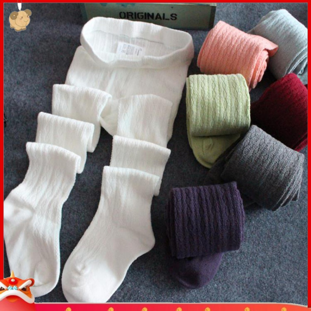 Quần tất chất liệu cotton ấm áp xinh xắn dành cho bé