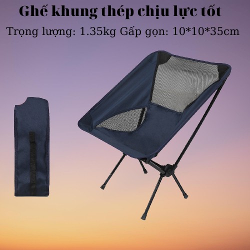 Ghế dã ngoại gấp gọn cắm trại câu cá thư giãn có tựa lưng CAMPING TODAY