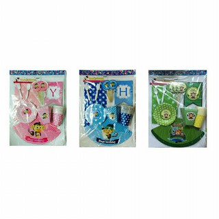 ( có sẵn 17 mẫu ) Set 9 món trang trí bàn sinh nhật cho bé