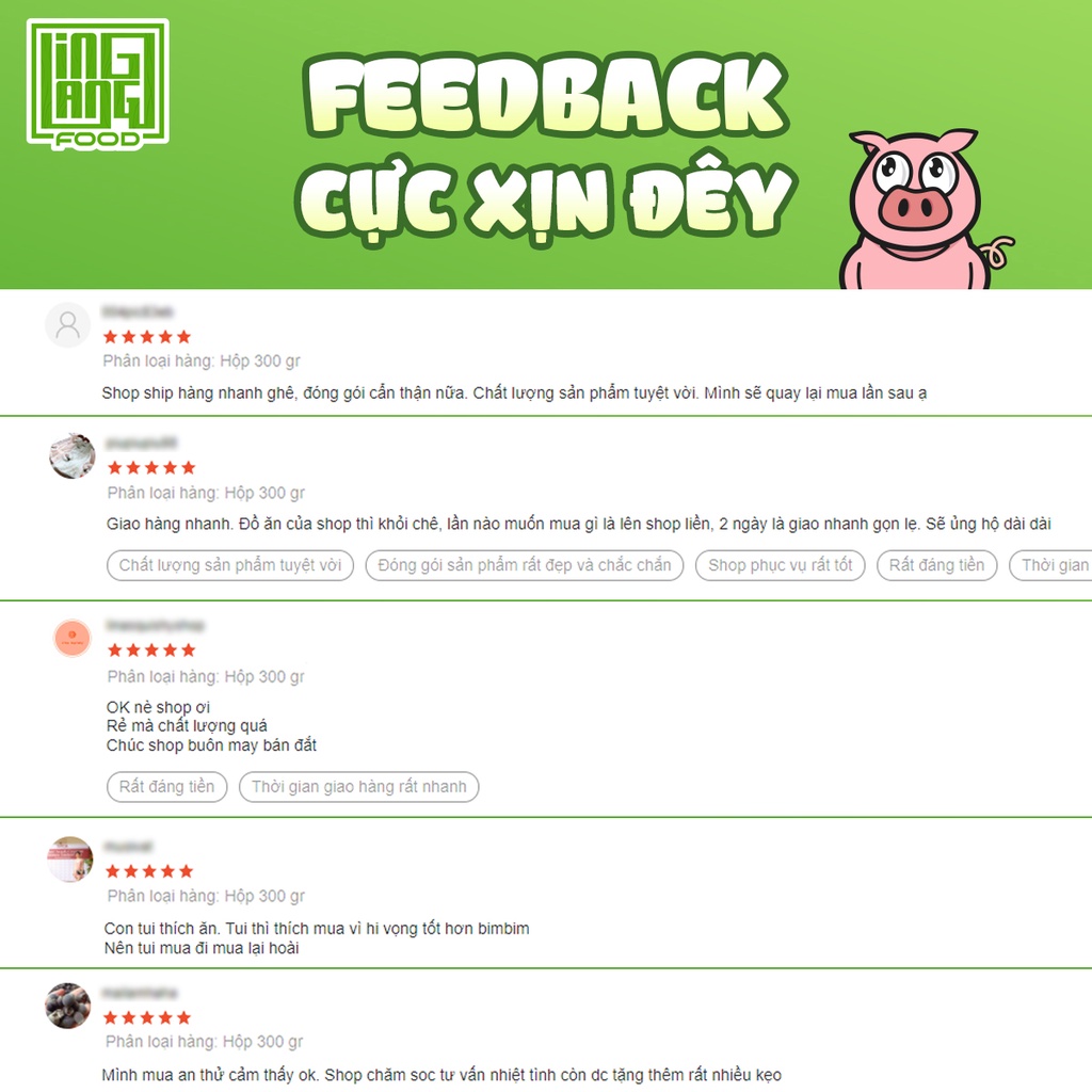 Khô gà khô mực hấp Mix khô heo 300g LING LANG FOOD, hũ 3 món khô gà mực heo | BigBuy360 - bigbuy360.vn