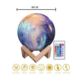 Bán Sỉ Đèn Ngủ Hình Hành Tinh Sao Trời 3D Nhiều Màu 10Cm