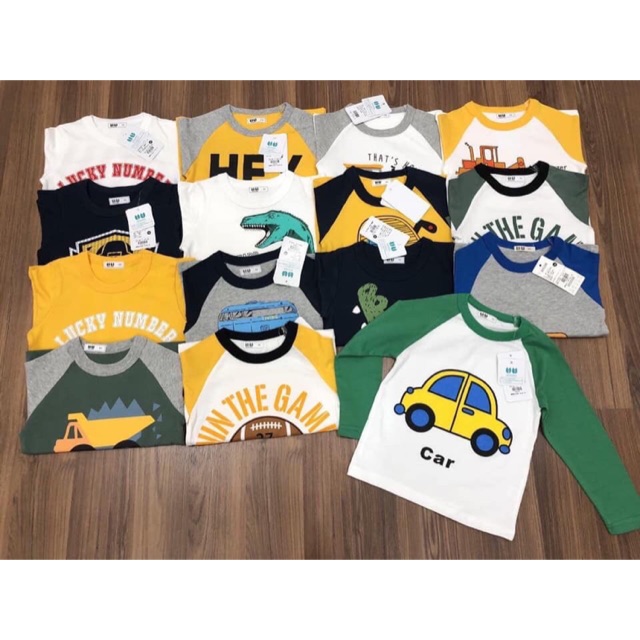 combo 3 áo phông dài tay bé trai 27 kid