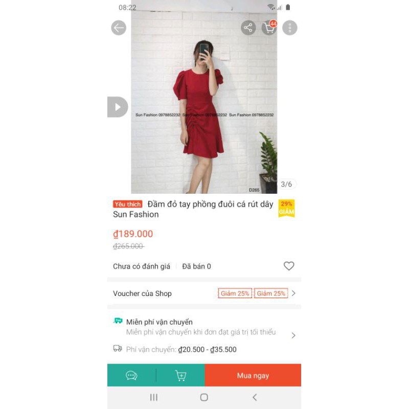 Thanh lý/pass đầm đỏ size M