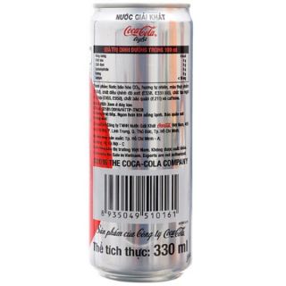 [TK MỚI GIẢM 25K NHẬP GTDEC182727] Thùng Coca Cola Light Ít đường 24 lon × 330ml