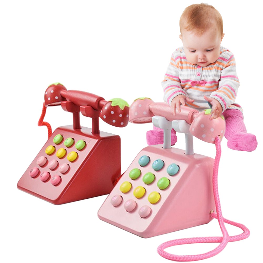 Đồ chơi điện thoại bằng gỗ