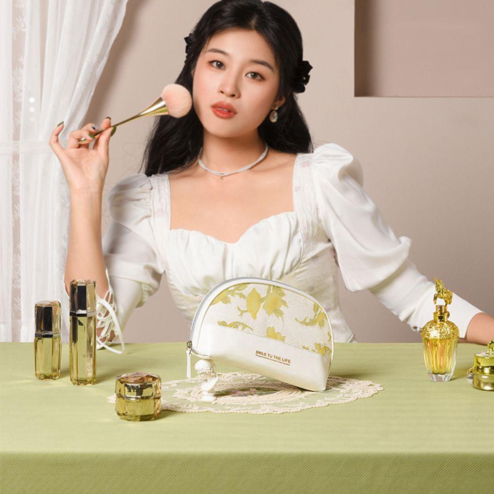 SOMEDAYZL Túi Lưới Đựng Mỹ Phẩm Họa Tiết Hoa Dễ Thương