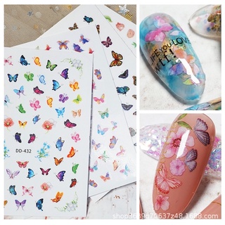 sticker dán móng mẫu bướm nhiều mẫu