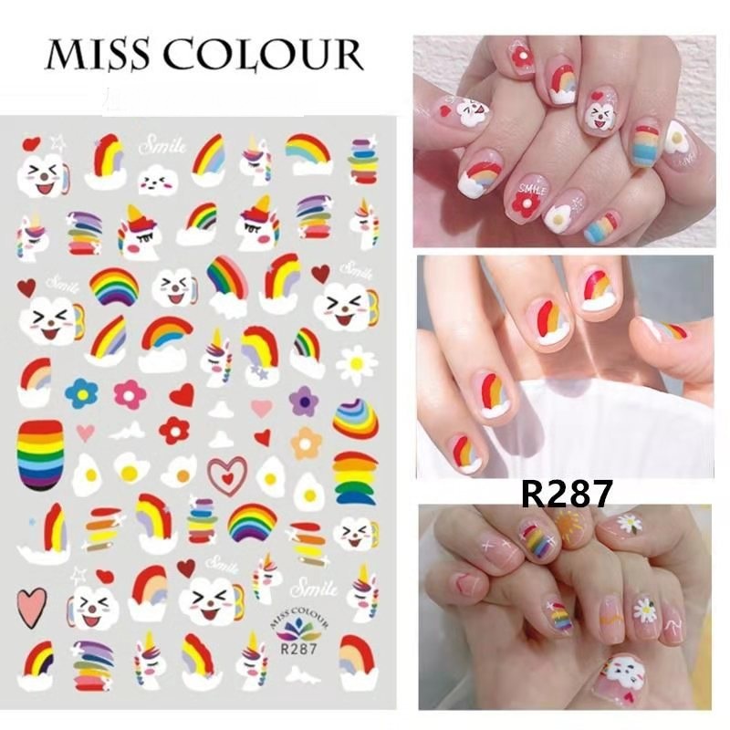 Sticker dán móng họa tiết, sticker nail