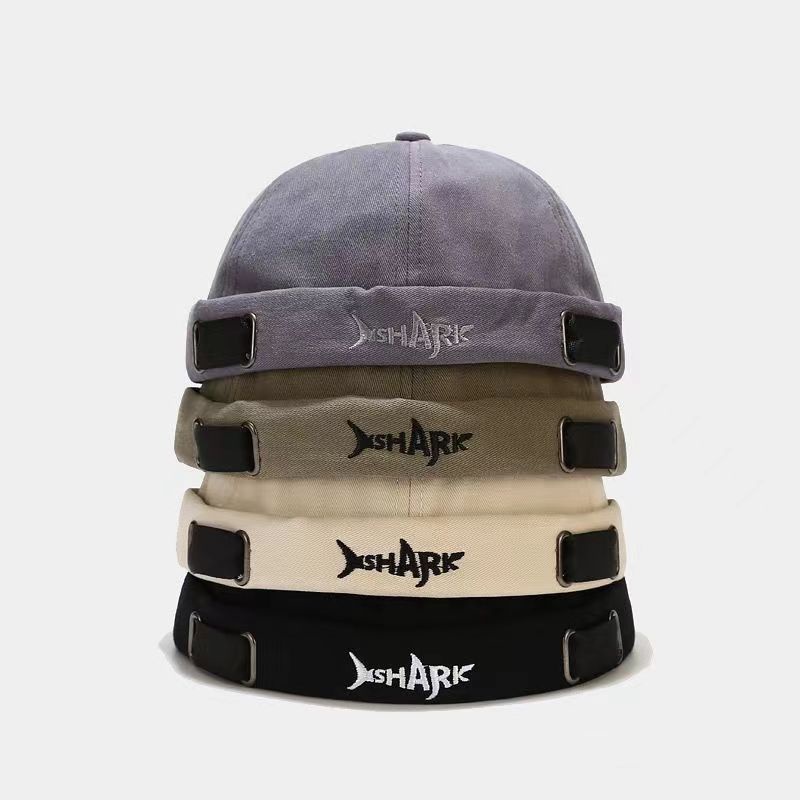 Nón lưỡi trai THE CAPAL không vành thêu chữ phong cách retro mũ beanie nữ