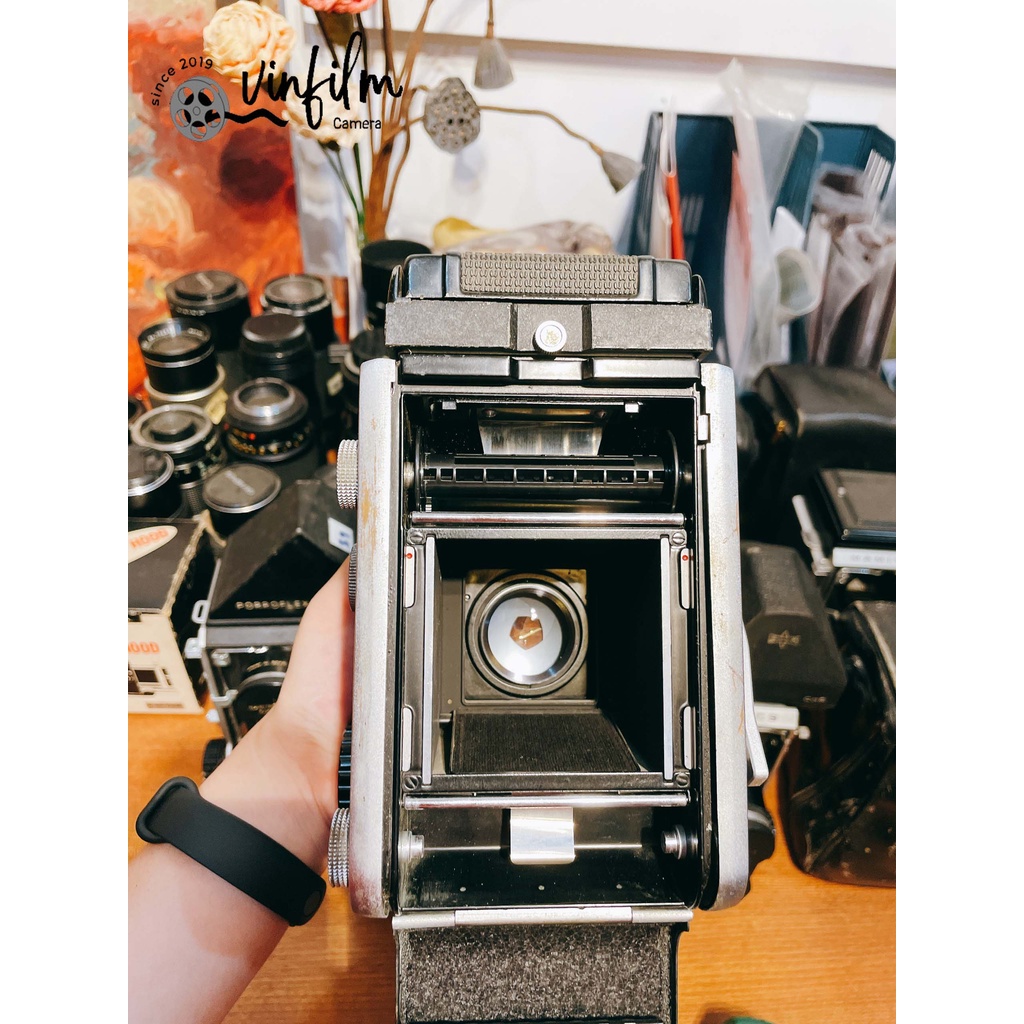 Máy ảnh film TLR Mamiyaflex C3 & Lens Mamiya Sekor 105F3.5