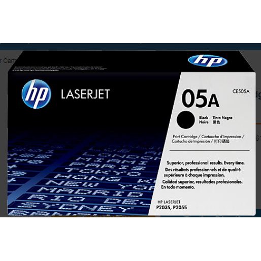 Mực in chính hãng HP 05A Black LaserJet Toner Cartridge (CE505A) for Laserjet P2035/P2055 Series