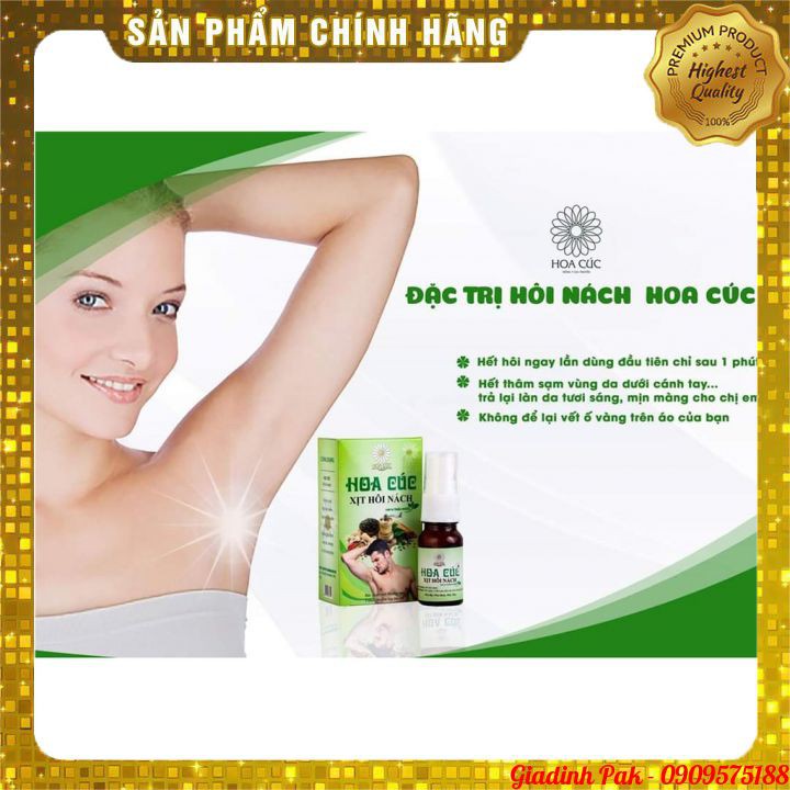 (Chính Hãng) Xịt Triệt Hôi Nách Hoa Cúc - Ngăn Tiết Mồ Hôi - Giảm Thâm (Mẫu Mới) | BigBuy360 - bigbuy360.vn