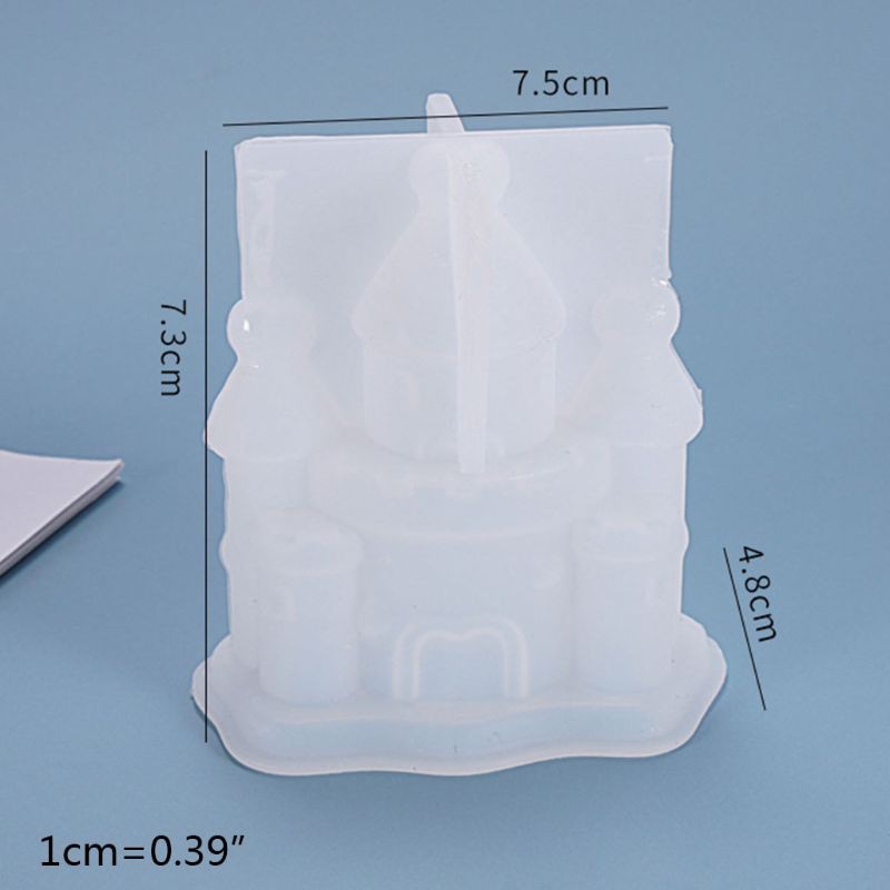 Khuôn Silicon Làm Đồ Trang Sức Có Hình Lâu Đài Xinh Xắn Tiện Dụng