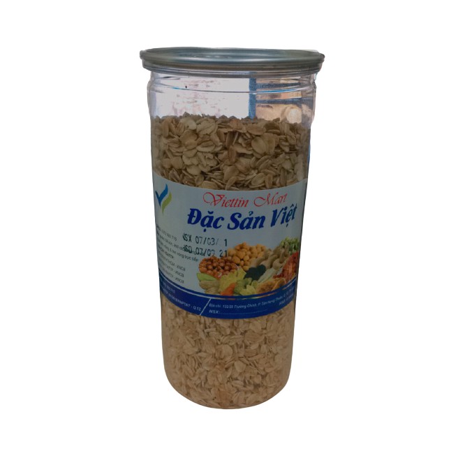 Yến Mạch NGUYÊN HẠT Cán Dẹp Siêu Bổ Dưỡng (500gram) Lon Pet | Viettin Mart.