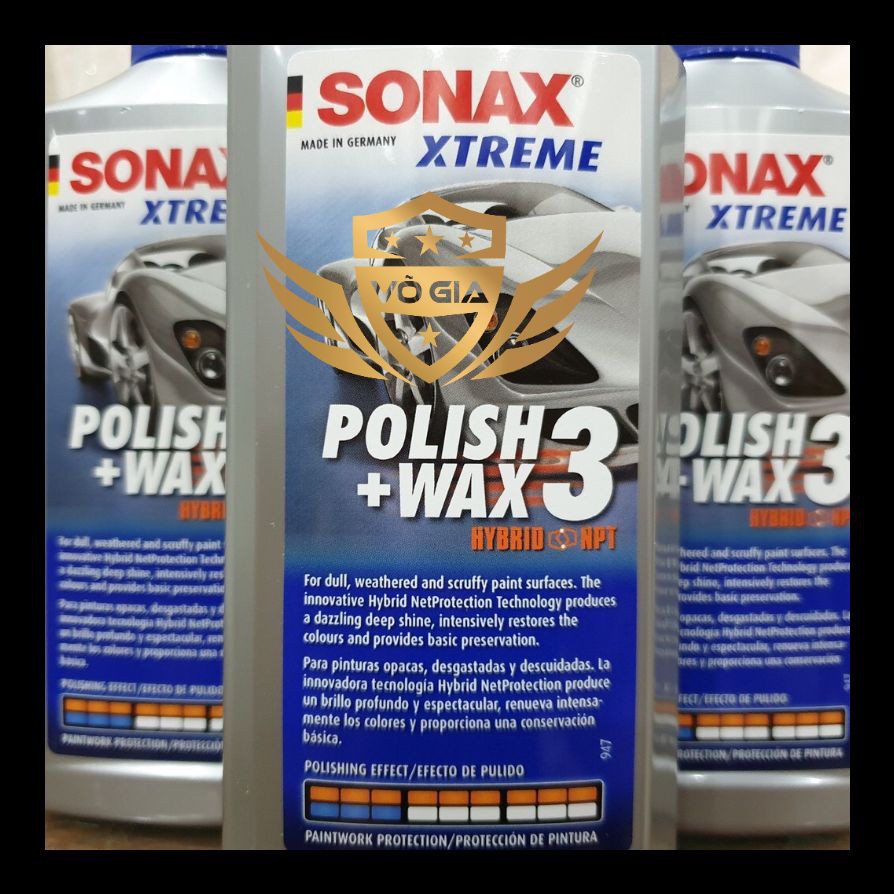 Dung Dịch Xóa Vết Xước-Đánh Bóng - Bảo Vệ Sơn Xe Sonax Xtreme Polish Wax 3 250ML