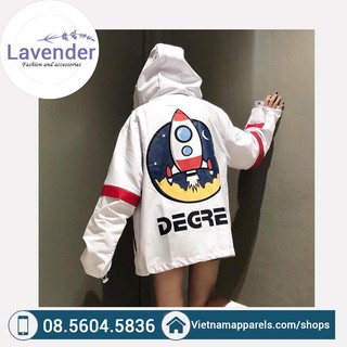 Áo gió Unisex Degrey chất gió dày hàng đẹp