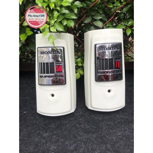 Mặt nạ xe cub 86 màu mỡ gà