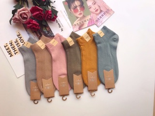 Set 10 Đôi Tất Len Gân Hàn Quốc Cao Cấp