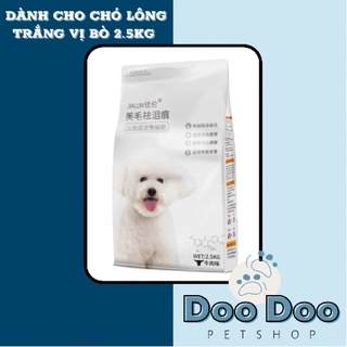 Hạt thức ăn cho chó jialun dành cho chó lông trắng - vị bò 2.5kg