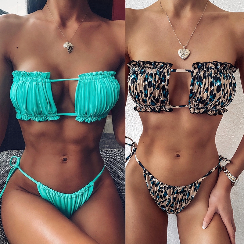 Bikini 2 Mảnh Xếp Li Gợi Cảm Cho Nữ | BigBuy360 - bigbuy360.vn