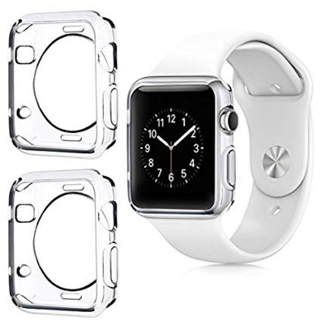 Ốp lưng silicon trong suốt bảo vệ apple watch