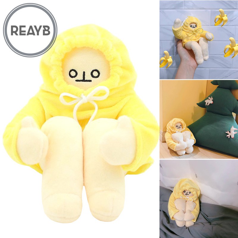 Ready Stock Người Chuối Nhồi Bông Trầm Cảm LELUSH Đáng Yêu Cao Cấp Memon/40cm New Popular Banana Man Plush Toys Cute Appease Dolls Stuffed Toys Birthday Gifts for Girls Children