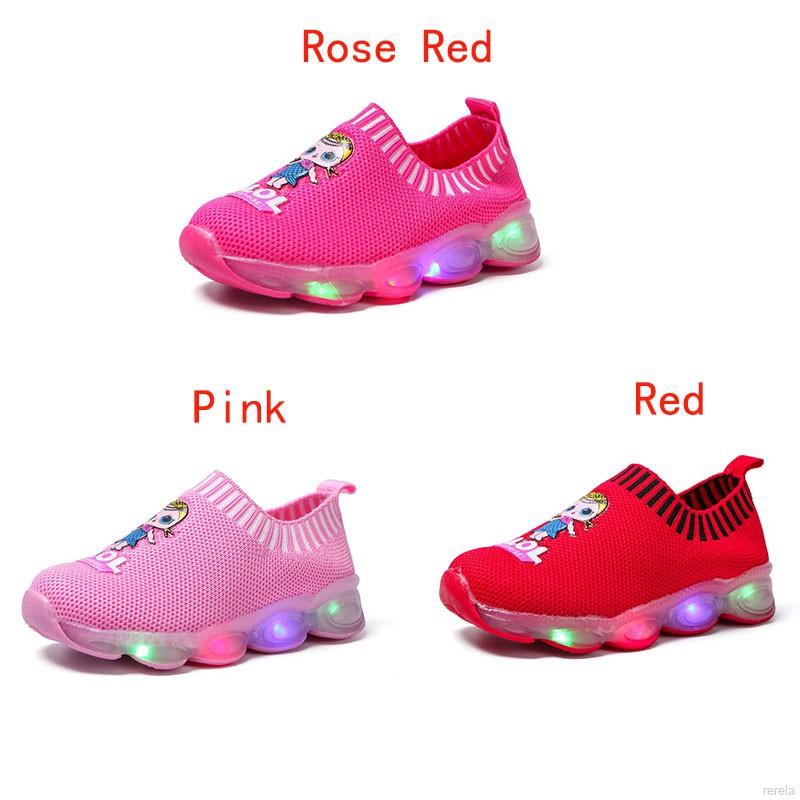 Giày Sneaker đế chống trượt có đèn LED cho bé