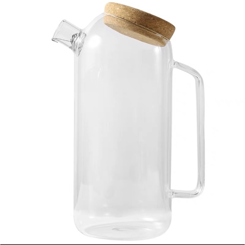 Bình detox, ấm trà thủy tinh cao cấp.Bình thuỷ tinh nắp nghiêng