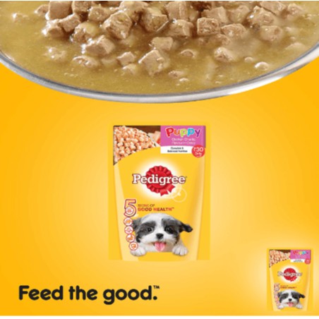 Pate Cho Chó Con Pedigree Puppy Vị Gà Nấu Sốt 130g